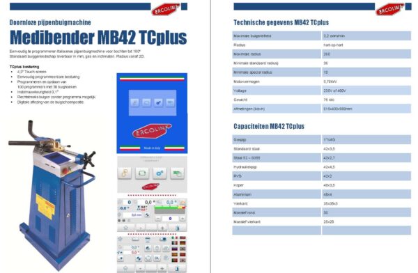ERCOLINA - Medibender MB42 TC plus